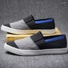 Casual Shoes Mixed Colors Fashion Slip On Mens Loafers Tide All-match One-step Canvas Lightweight Men's Sneakers