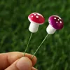 Décorations de jardin 1 / 10pcs Mini champignons artificiels Plantes en pot de la mousse artificielle Ornement de jardin Craft Moss Decoration Miniature Figurine