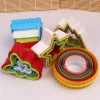 Vormen willekeurige kleurvorm Gingerbread cookie snijsnijder mal cake bak frame tools gebakaccessoires kerstdecoraties keukengerei