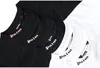 T-shirt T-shirt de créateur de créateur de lettres imprimées manches de chauve-souris en vrac pour hommes et femmes à manches courtes décontractées