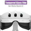 メタクエスト3ヘッドユニットホストHD半透明の老化したガラス保護VR 240424の強化フィルム