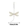 Décorations de jardin créatives Metal Wing Dragonfly Crystal Suncatcher Wind Carings Butterfly Home Decor Window Car Ornements