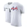 T-shirts masculins 2022 Nouveau pilote F1 Lewis Hamilton Digital 44 Imprimez à séchage rapide cou rond cou court-slved Sports en plein air T-shirt T240425
