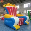 2.5mlx2.5mwx3mh (8.2x8.2x10ft) utomhusaktiviteter gratis frakt barn kunglig uppblåsbar tronstol med kung n drottning tema för barnfester och evenemang