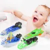 Giocattoli da bagno per bambini 1pc Speed Boat Ship Wind Up Toy Float in Water Kid Toys Classic Clockwork Toys Winter Shower Bath Toys per bambini giocattoli per ragazzi