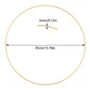 Dekorativa blommor DIY WREATH Circle Hoop Gold Color Metal Floral Rings For Wedding Table Centerpiece Decoration Christmas Garland