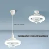 60W plafondventilator E27 met LED -licht en afstandsbediening 360 ° Rotatie Koeling Elektrische ventilatorlamp Kroonluchter voor kamer Home Decor 240411