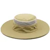 Sombrero de gran tamaño para el sol para adultos al aire libre al aire libre Panama Fisherman Fisherman Hombre Big Bucket Sombrero 56-60cm 60-64cm 240412