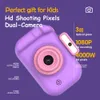 子供カメラセルフィー4000Wピクセル1080p HDスクリーンブルーパープルデュアルカメラキッズエレクトリックおもちゃfoto Infantil 240422