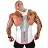 Mens Bodybuilding Tank Top Gyms Fitness ärmlös skjorta manlig bomullskläder Singlet Vest undertröja HOMBRE 240410