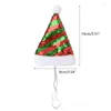 Appareils pour chiens Pet Santa Hat Costume de Noël Costume pour chats chiens de chiens Festival Part des paillettes Sequins Capre-tête Bandage accessoire