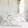 Ensemble de literie en noir et blanc pour le lit double sabanas CAMA Matrimonial Queenking Couperte