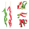 Fleurs décoratives Milistem Simulation de poivrages de poivre artificiel Simulation Chili Vegetable Fruit Garland Vine Fausse couronne