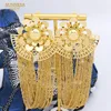 Sunnesa Long Tassel Earrings 18k Gold Plated Afrcian Jewelry for Women Party Oregelbularity Dingle Earrings Jewellery Accessories 240417