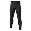 Calça masculino masculino camada base as calças de exercício de compressão que executa esportes apertados cortados uma perna de perne das pernas de basquete de futebol ioga dhrjx