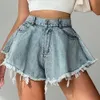 Vrouwen denim shorts jeans zomer strand kleding feminino wide been los korte femme pantalones cortos ropa mujer modedeksel 240418