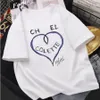 Designer high quality love letters printed cotton short sleeve T-shirt graffiti 24 new fashion brand round neck for men and women couples