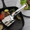 Accessoires Edelstahl Frittieren Schaufel Clip Multifunktionales Steak BBQ Zungen Braten Fisch Spatel Clip Haushalt Küche Werkzeug Brot Clip