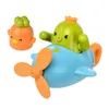 Baby Bath Toys Summer Pool Toy Water Fight Toy Cartoon Aircraft Water Soaker Pull-out Type Baby Bath Toy for Sparkling Water Fun Summer Pool