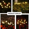 DÉCORATIONS DE JARDIN LED solaire LED extérieur imperméable jardin jardin de soleil alimentaire alimentaire Lights Firefly Garden Lild Decor Garden Light Solar