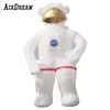 Costume géant de l'astronaute gonflable géant en gros costume de l'espace-pilote Space Man avec éclairage LED pour une fête d'événement de promotion