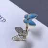 Modexperten empfehlen Ringschmuck High Butterfly mit Goldmodisch und personalisiert mit gemeinsamem Vnain