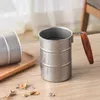 Tassen Retro Edelstahl Kaffeetasse Industrial Oil Barrel Cup Outdoor Camping Picknick Bier Tasse Getränke Utensilien J240428