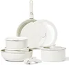 11st krukor och kokkärlsuppsättningar nonstick cookware set avtagbart handtag induktion rv kök set avtagbart handtag 240418