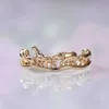 Anneaux de mariage Animal Creative Ring Womens Tempérament Tempérament Lumière Luxury Style Femme Anneaux Anneaux Unique