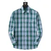 Chemises décontractées formelles avancées pour hommes, chemise de créatrice mince luxueuse chemise à plaid à manches longues.