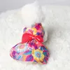 Dog Apparel Princess Dresses Girls Floral Puppy Bowknot Dress Clothes For Yorkie Female Cat Small Pets