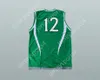 Nom nay personnalisé Mens Youth / Kids Ireland National Team 12 Green Basketball Jersey Top cousé S-6XL