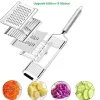 Gereedschap 4 In1 Vegetable Slijpliceer Staatloos Steel Shredder Cutter Multipurpose Vegetable Slijringen Set Manual Fruit Wortel Aardappelrail