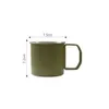 Mokken Outdoor Camping Cup Camping Kitchengerei Travel 260 ml Water Cup roestvrij staal Natuurlijke fiets vouwbeker J240428