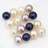 Orecchini per borchie 4 colori Real Natural Freshwater Pearl 8mm Sterling Ouring Pearls Studri per donne Regali di gioielli B3432