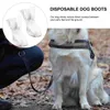 Hundebekleidung Haustierfußabdeckung Outdoor Stiefel Schneestiefel Katzenschuhe kleine Hunde Abdeckungen Einweg