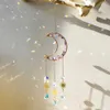 Décorations de jardin Catchers de soleil en pierre Moon Rainbow Crystal susstalle suspendu GEMSTOR SUNCORD DÉCORAGE GARDIN