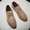 أحذية غير رسمية على الطراز البريطاني الأنيقة من الجلد المدبوغ المصنوع يدويًا منخفضًا من أوكسفورد براعف الدانتيل المتنوع حتى التوصيل المجاني