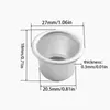 Candle Holders 10 Pcs Mini Round Cup DIY Candlestick Making Tray Holder Container Accessory Aluminium Home Party Decor