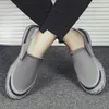 Chaussures décontractées mode masculine respirant confortable anti-glissement durable belle planche noire