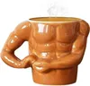 Mugs Novelty Coffee Mug For Men - Body Builder Ceramic Cups | Gag Gifts Tea Cup Milk Beverage