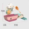 Baby Bath Toys Baby Bath Toy Spray Spray Play Waterwheel Fishing Game Cartoon Cloud Pish Pish Bath Early Educational Toys for Kids Gift