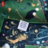 Army Green Luxury Natural Silk Scarf Women Spring Printed Bird 100% Real Silk Twill Scarves Wrap Shawl Square 50cm Bandana Lady 240412