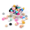 LOFCA 50PCS 12 mm Perles de lentilles en silicone