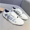 2023 scarpe da ginnastica bassa sneakers di lusso Skel Schermo per pannelli per cranio da uomo Scheletro riflettente Scheletro Fare a maglie Skateboard in pelle Walking EU35-45