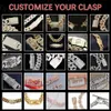 Stock 10Mm 15Mm 18Mm Sier Hiphop Iced Out Moissanite Cuban Link Chain