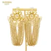 Sunnesa Long Tassel Earrings 18k Gold Plated Afrcian Jewelry for Women Party Oregelbularity Dingle Earrings Jewellery Accessories 240417
