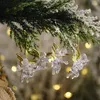 Estatuetas decorativas ornamentos de árvore de natal diy pingentes acessíveis 4pcs clear angel boneca pingente de decoração de suprimentos