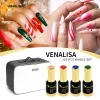 Gel Nouveau 120 Couleur de printemps 12 ml Venalisa Gel Polonie Vernish Couleur Gel Polon pour Nail Art Design entier Kit émail gel de Nail Gel