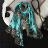 Fashion Print Design Women Shek Scarf Châle Elegant Headscarf Confinient Bandage Hijabs Murffon Muslim Wrap écharves 240417